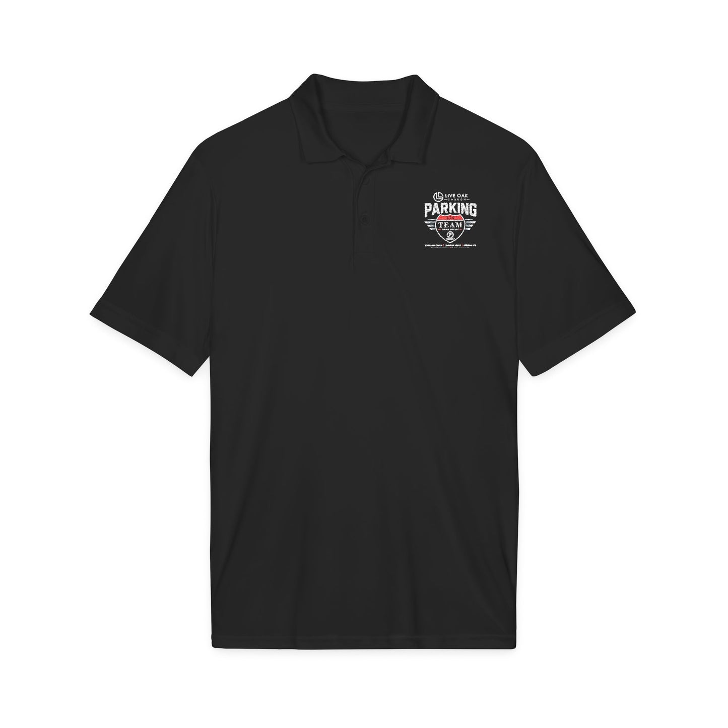 Men's 'Off-Season Parking' Charcoal Performance Polo