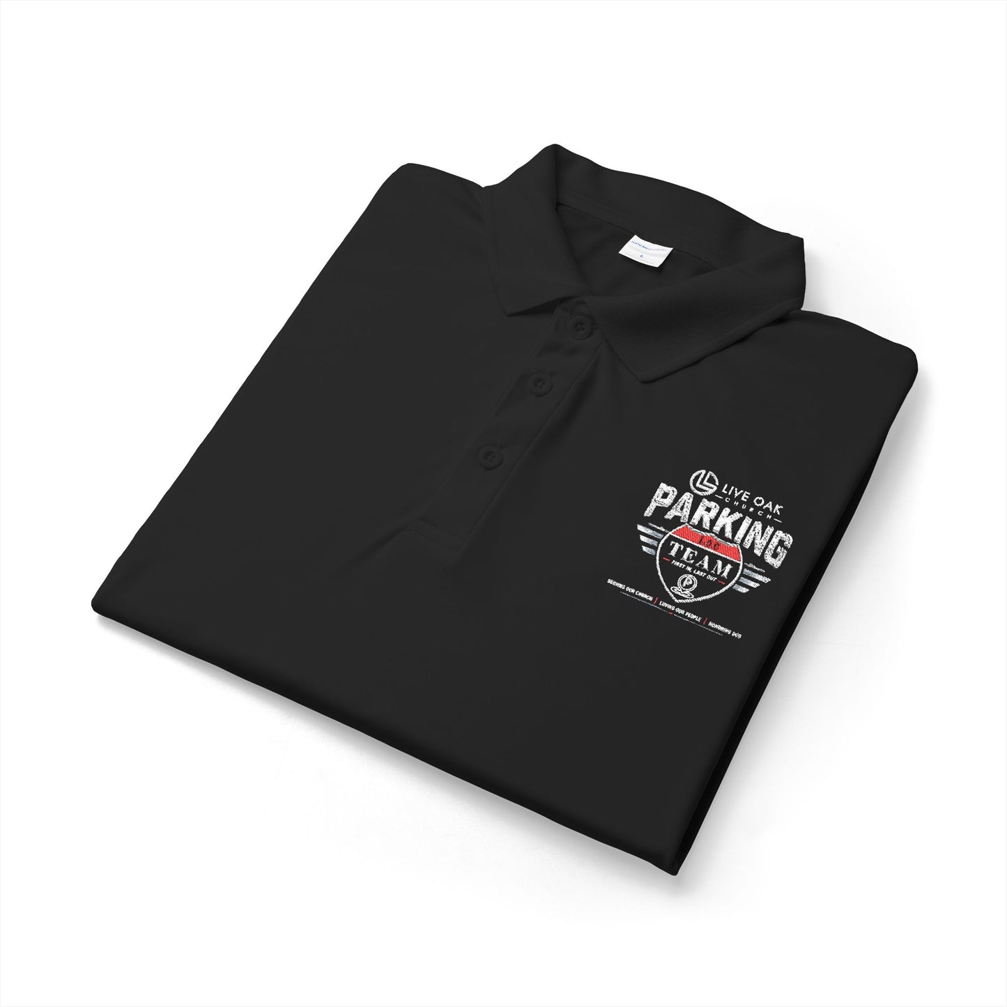 Men's 'Off-Season Parking' Charcoal Performance Polo