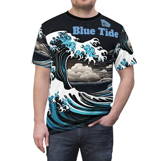 Blue Tide Unisex Tee (AOP)