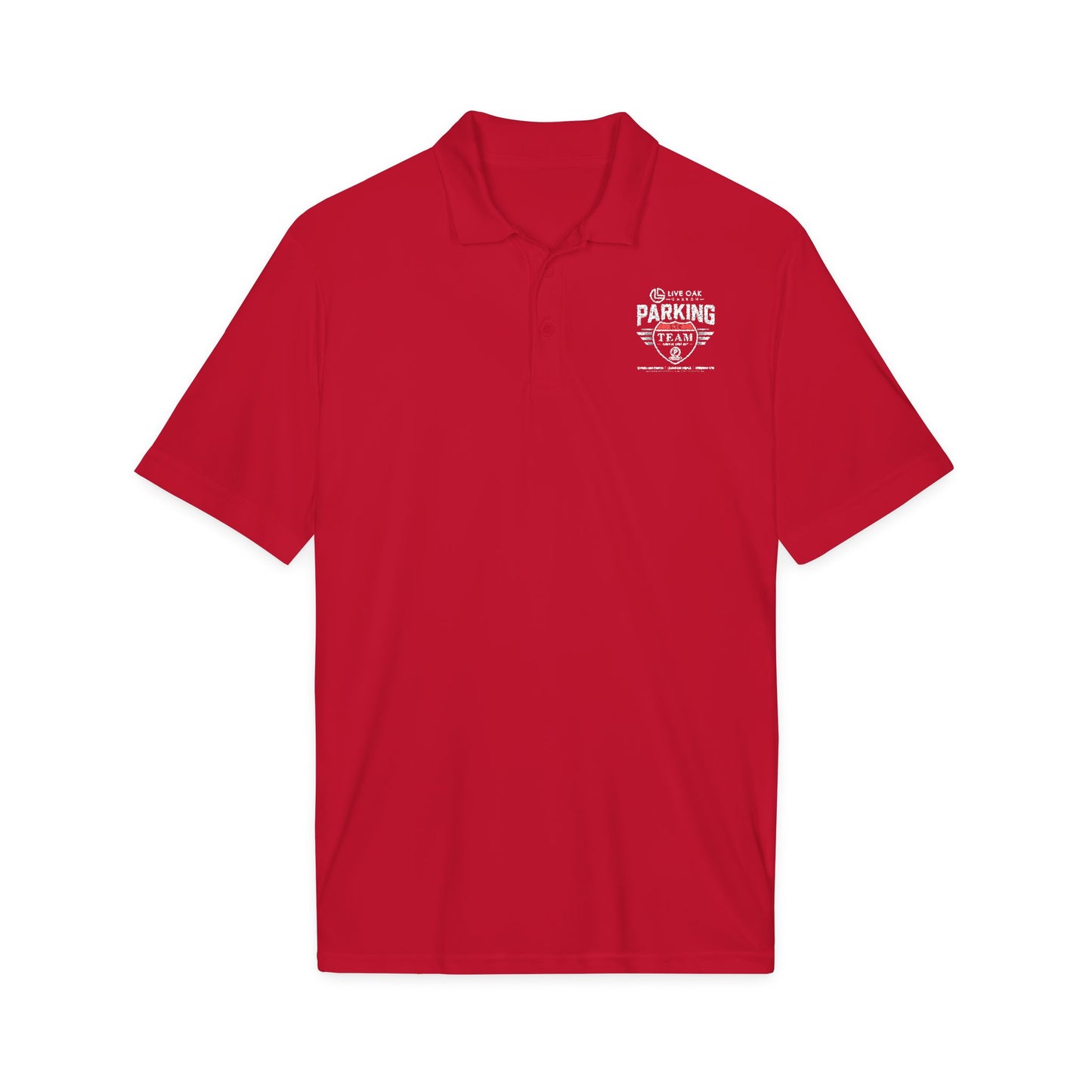 Men's 'Off-Season Parking' Charcoal Performance Polo