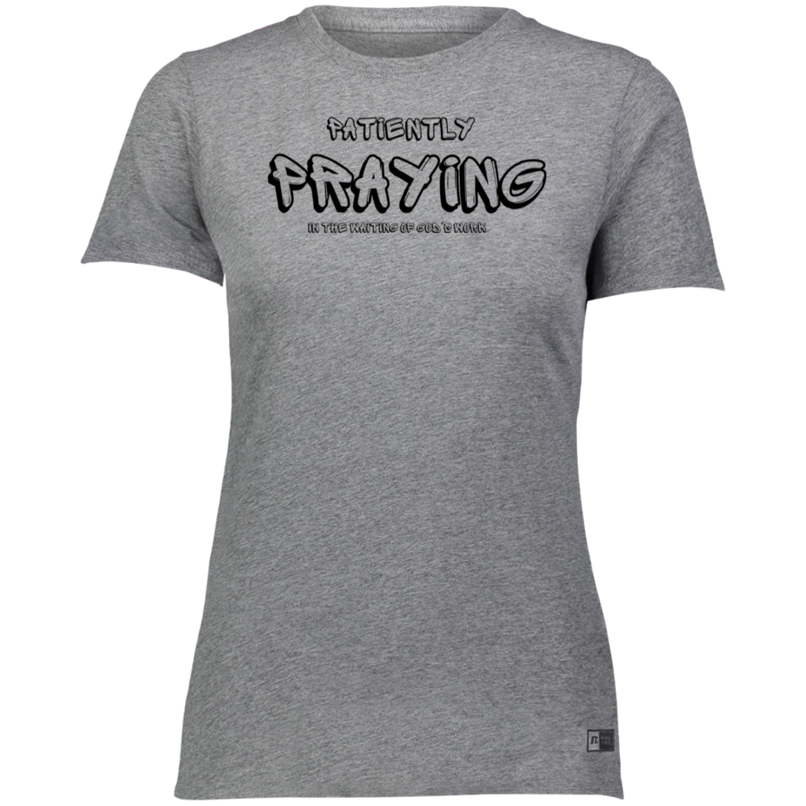 Patiently Praying Ladies’ Essential Dri-Power Tee