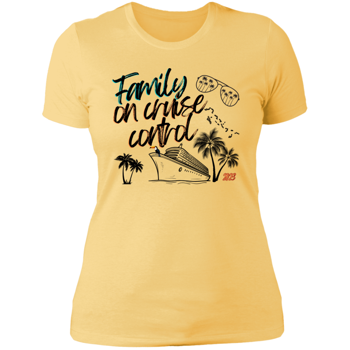 Family Cruise Ladies' Boyfriend T-Shirt