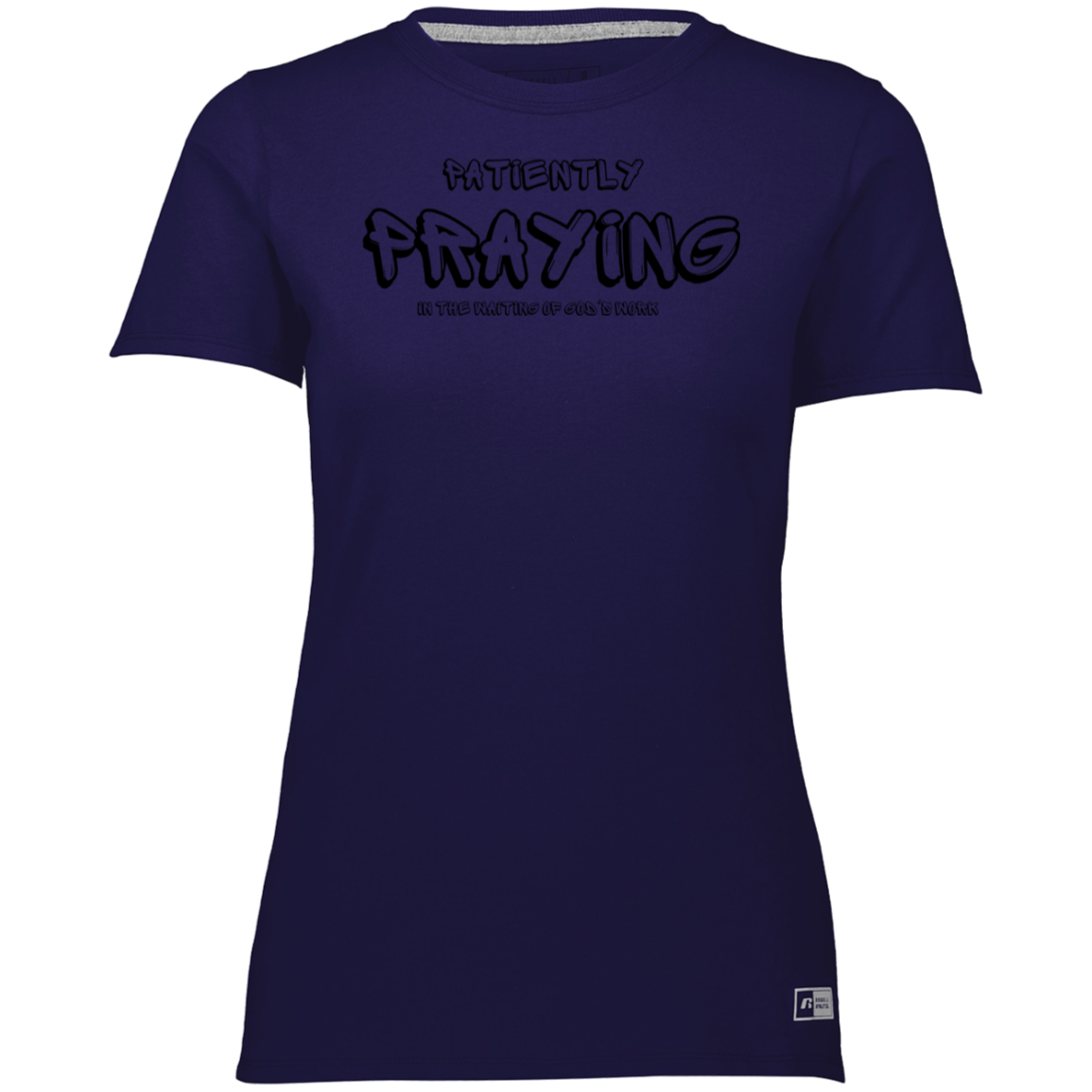 Patiently Praying Ladies’ Essential Dri-Power Tee