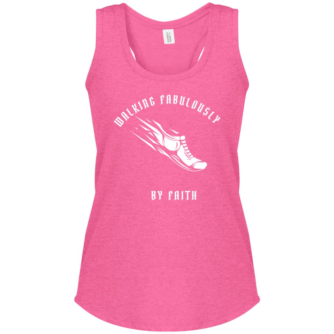 Walk By Faith Women's Perfect Tri Racerback Tank