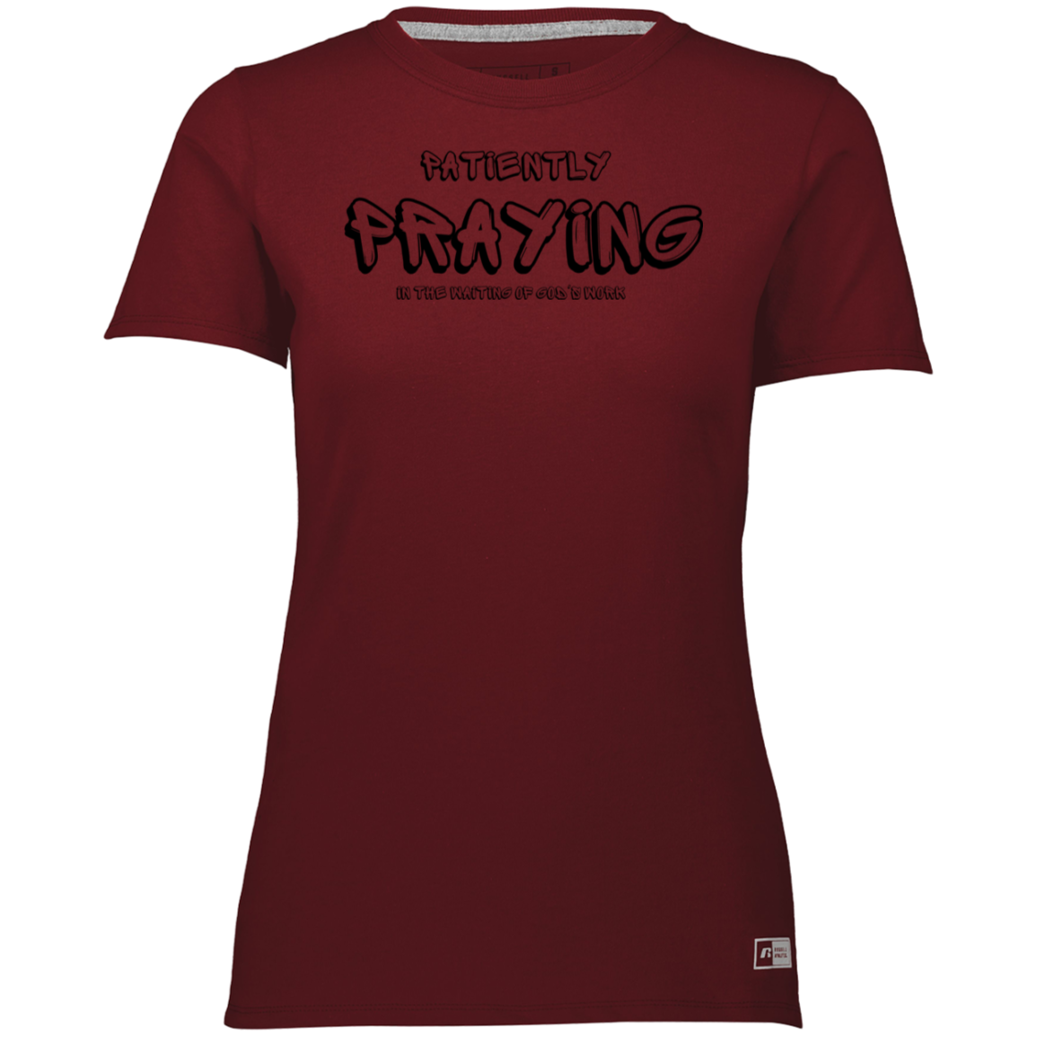 Patiently Praying Ladies’ Essential Dri-Power Tee