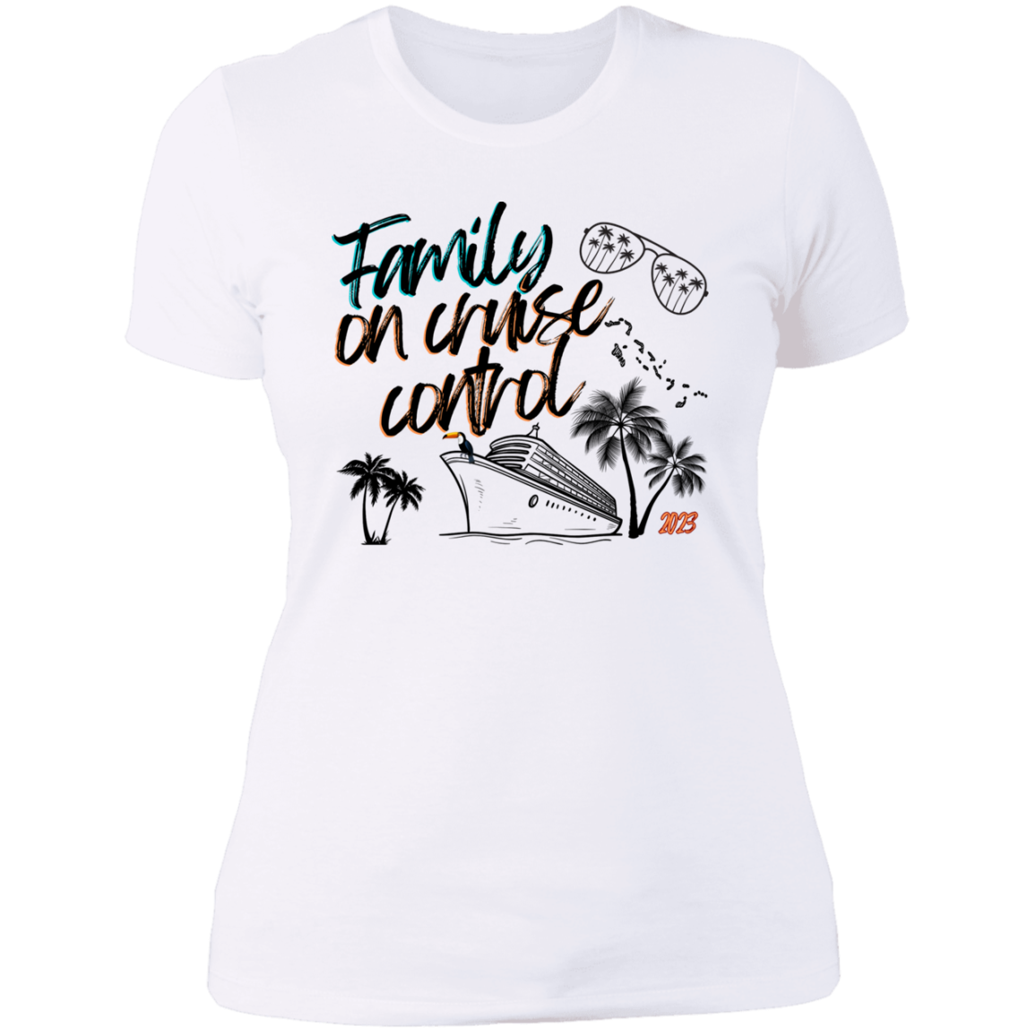 Family Cruise Ladies' Boyfriend T-Shirt