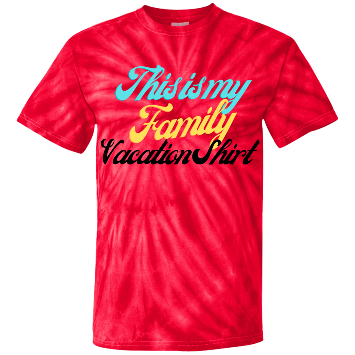 Family Vacation Youth Tie Dye T-Shirt