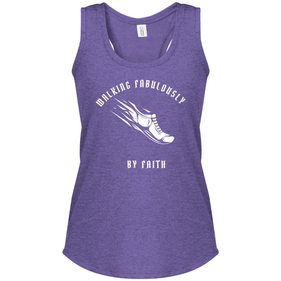 Walk By Faith Women's Perfect Tri Racerback Tank