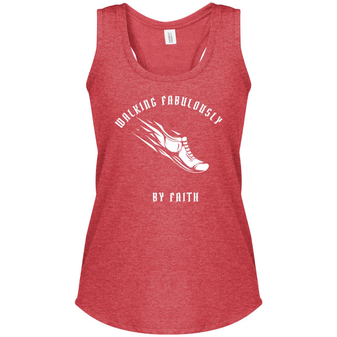 Walk By Faith Women's Perfect Tri Racerback Tank