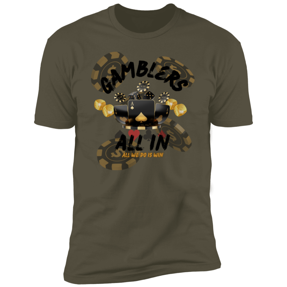 Gamblers, All In Premium Short Sleeve T-Shirt