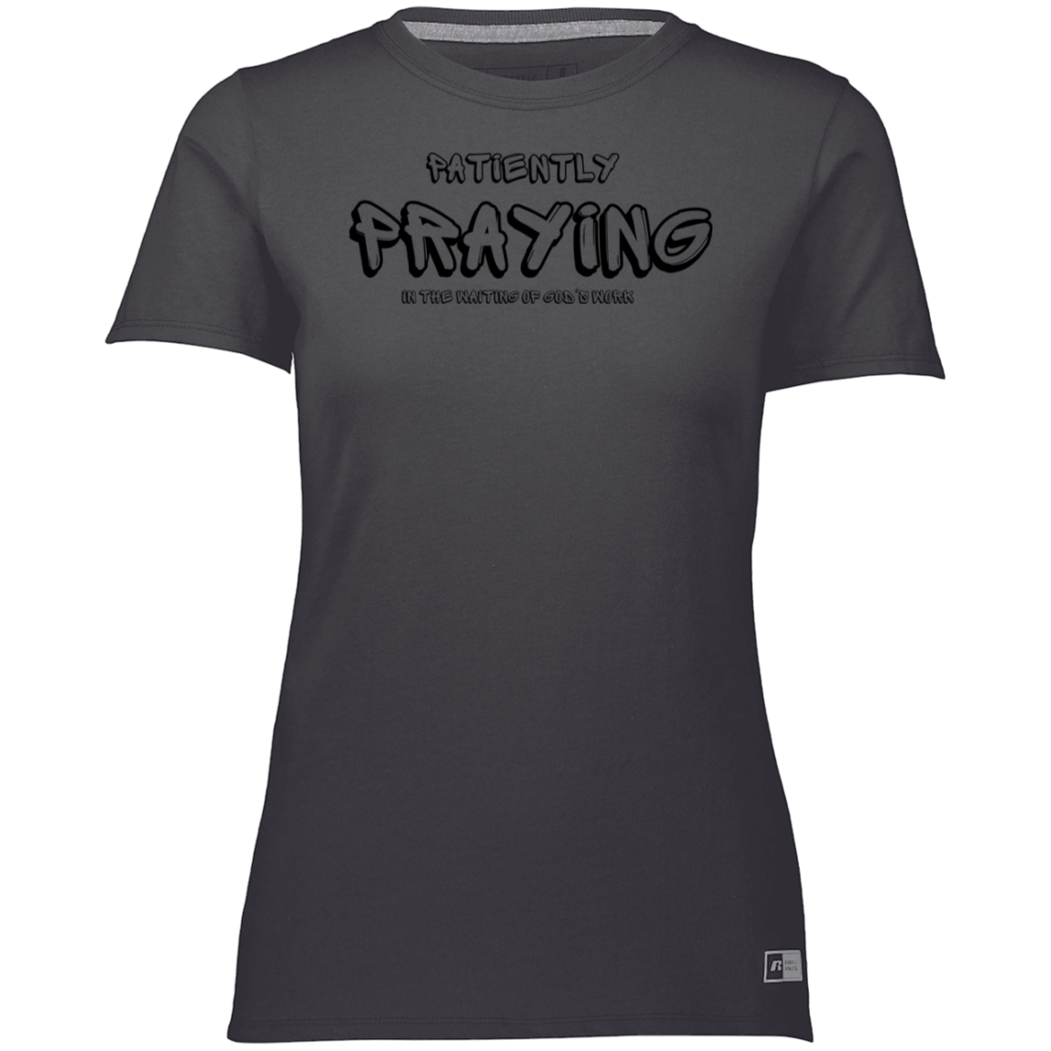 Patiently Praying Ladies’ Essential Dri-Power Tee