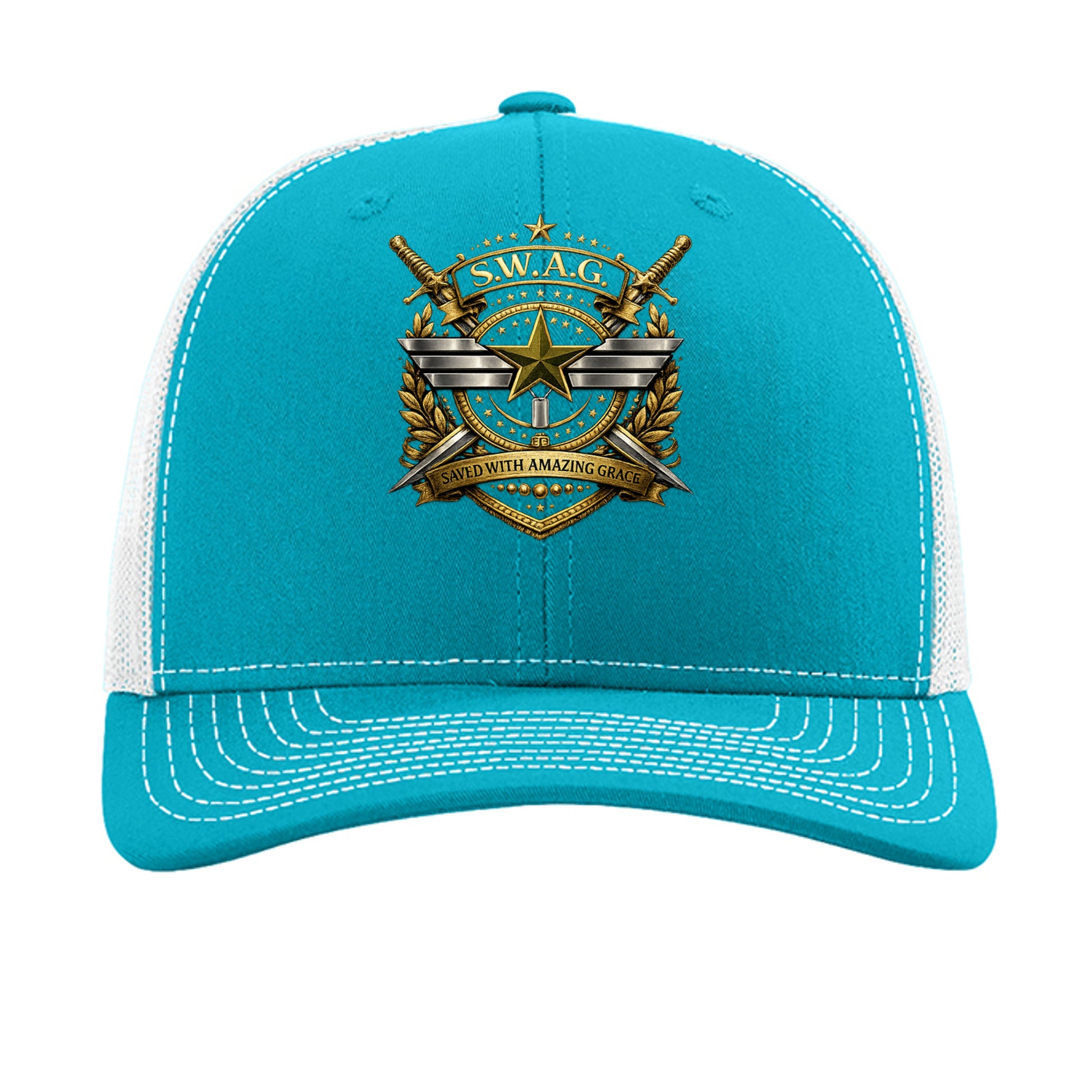 Cyan/ White - 112 - FRONT