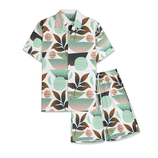 Men's All-Over-Print Hawiian Shirt Sets