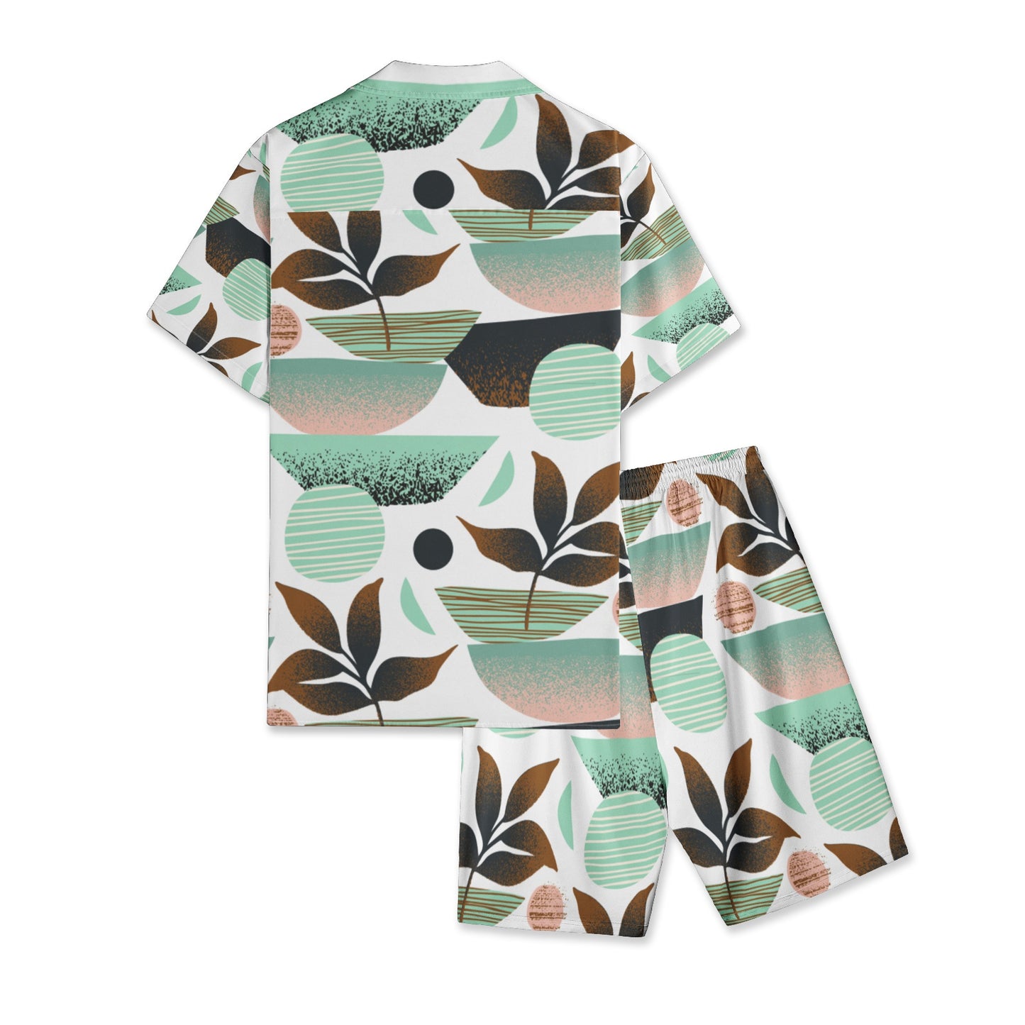 Men's All-Over-Print Hawiian Shirt Sets